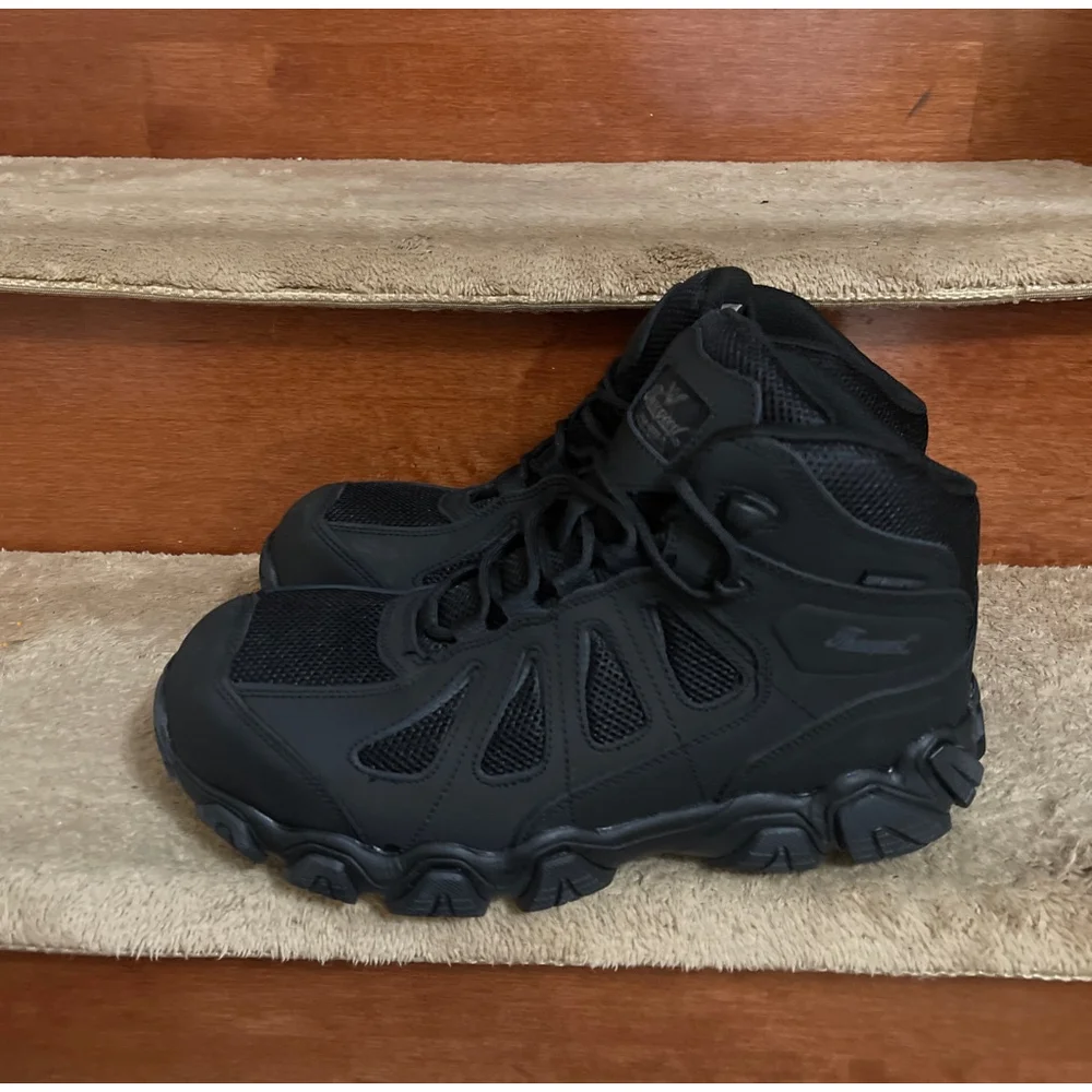 NWB Thorogood Black Composite Safety Toe Boots Men’s Size 10